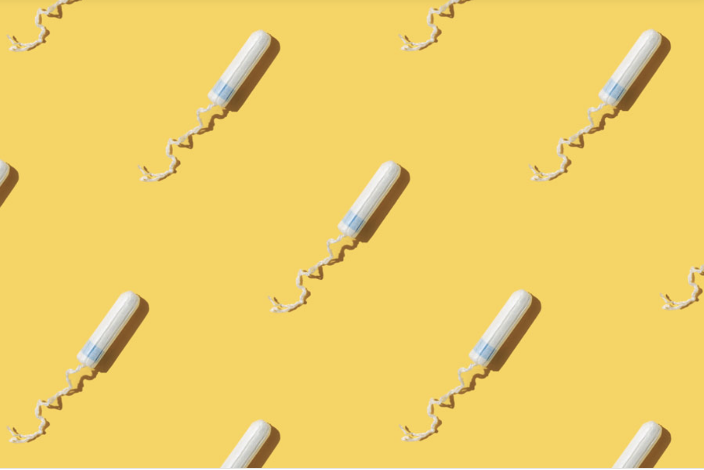 an illustration showing tampons